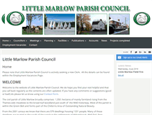 Tablet Screenshot of littlemarlowparishcouncil.org.uk